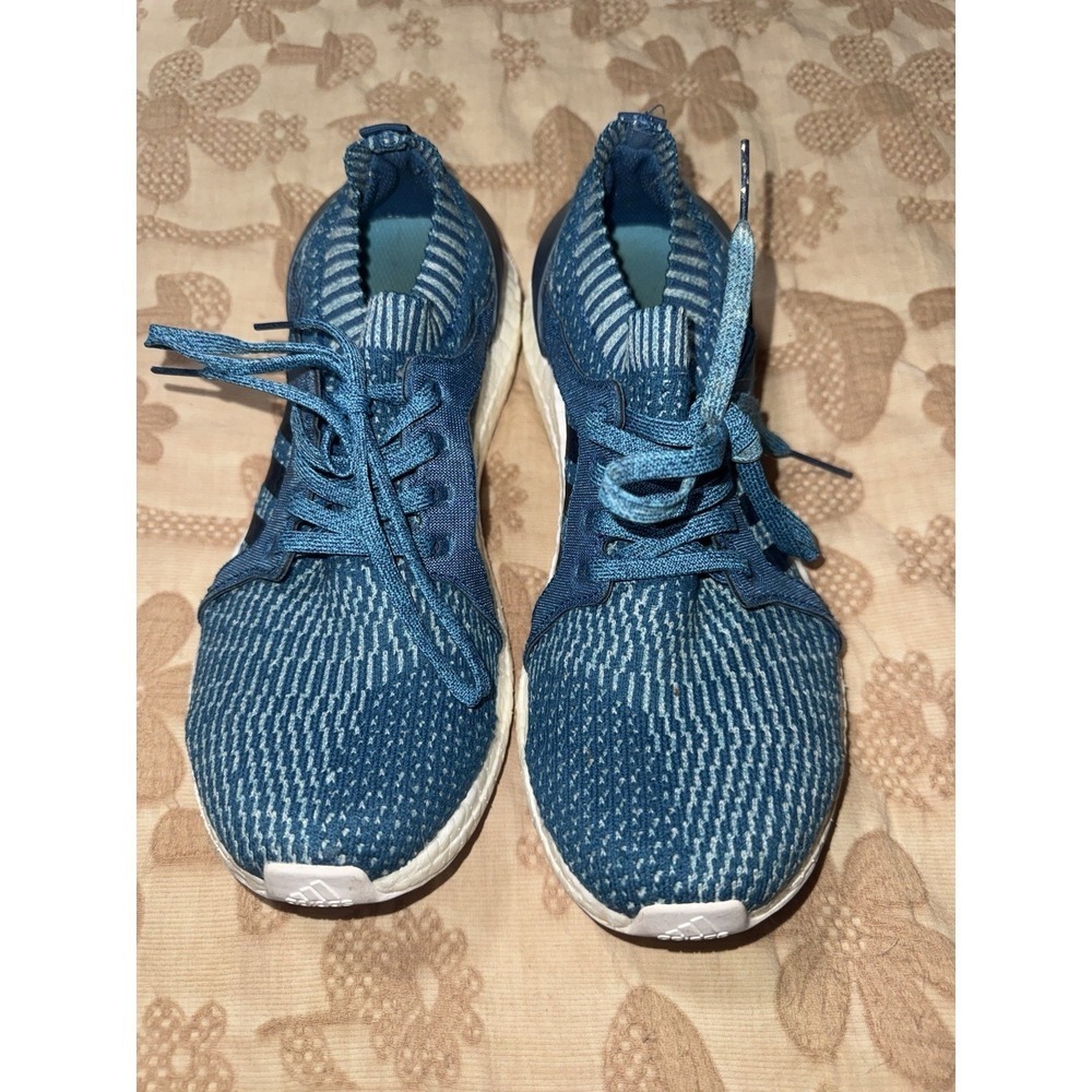 Adidas UltraBoost Parley Running Shoes Men's 8 Blue Primeknit Boost Sneakers